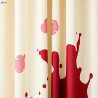Wine Stained Curtains Before